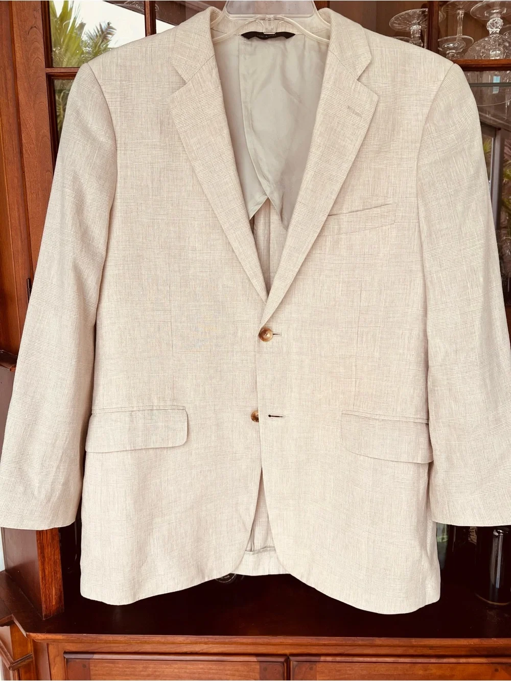 Italian Linen & Silk by John W. Nordstrom Light patterned BeigeSport Coat